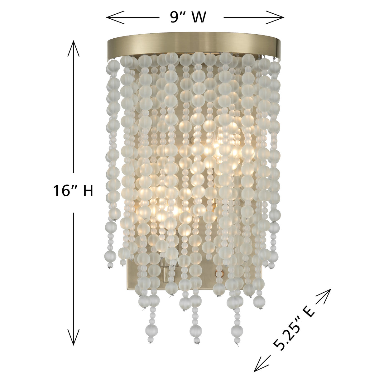 Savoy House 9-6452-2-127 Jeanette Wall Sconce in Noble Brass