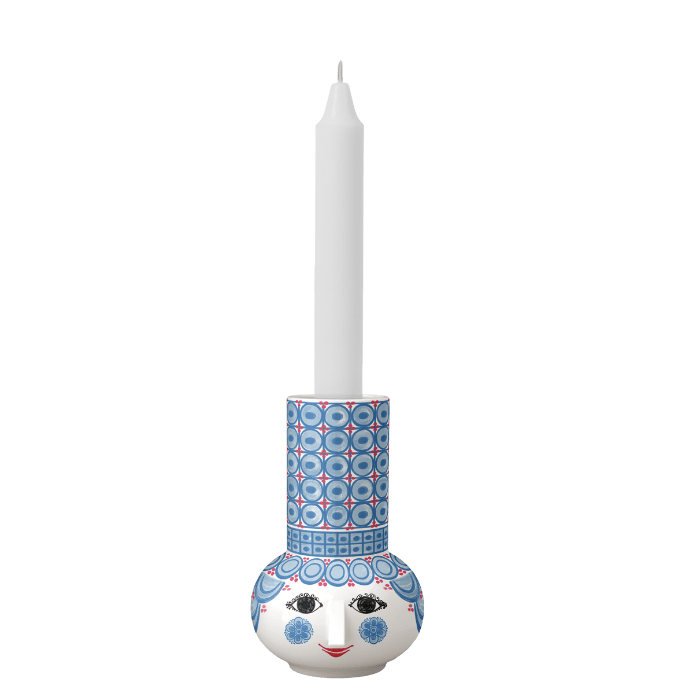 Bjørn Wiinblad 53115 Olga Candle Holder in Light Blue