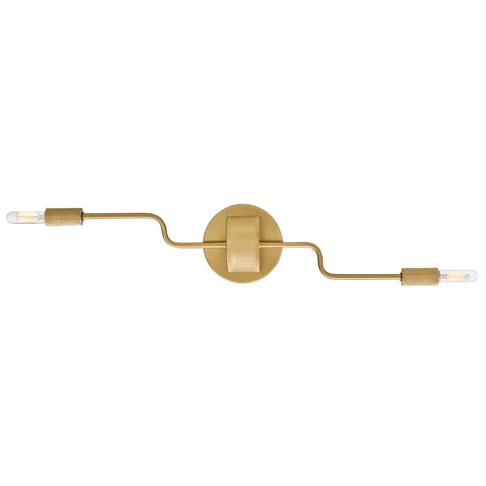 Applique murale double réglable Lark 83632LCB Austen en laiton laqué