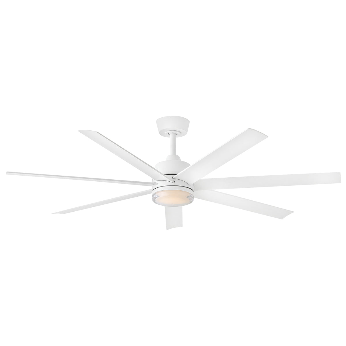 Éclairage intelligent LED Hinkley 910656FMW-LDD Ventilateur en blanc mat