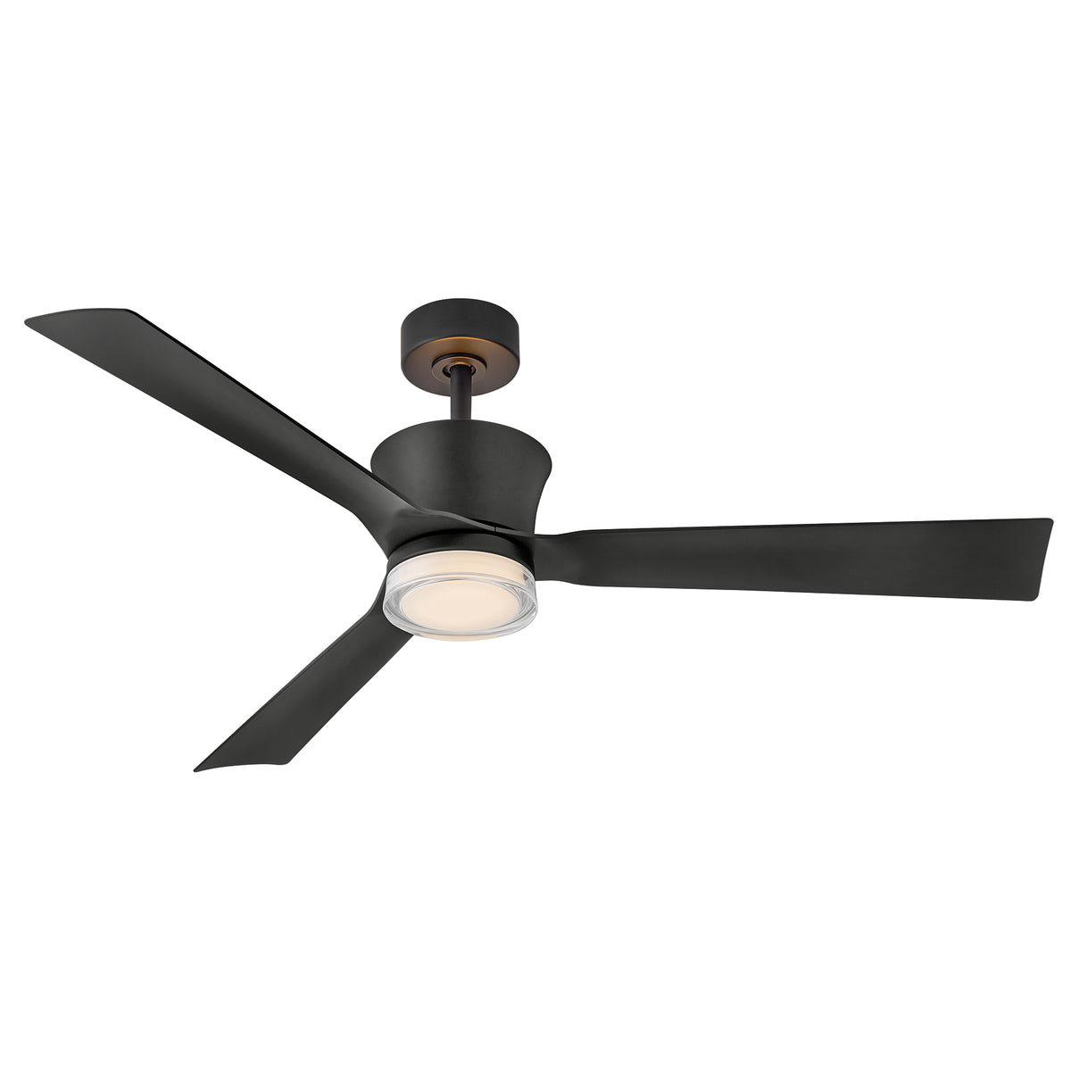Hinkley Lighting 910956FMB-LDD Vosh LED Smart Fan with Uplight in Matte Black