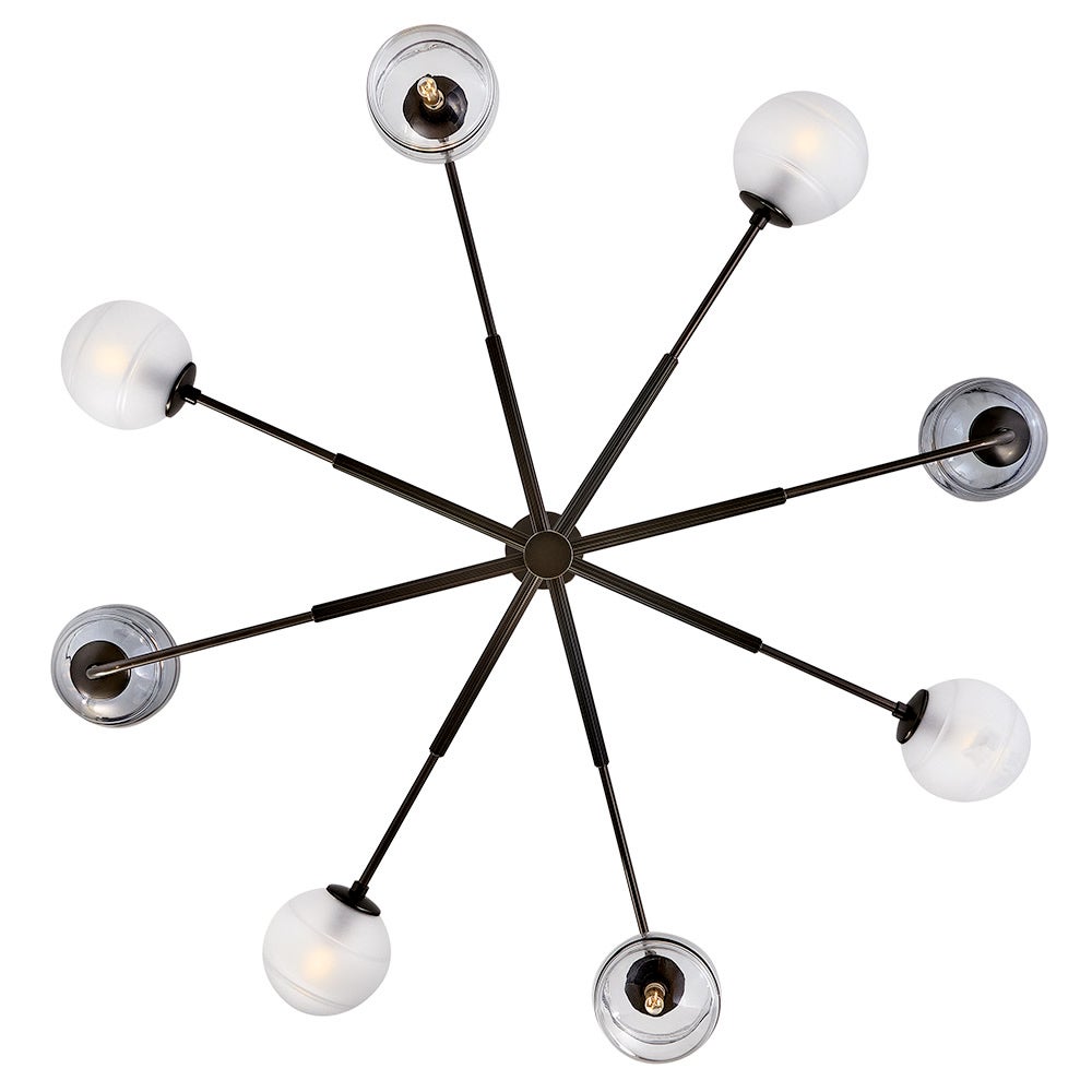 Fredrick Ramond FR30508BX Oberon Adjustable Tier Chandelier in Black Oxide