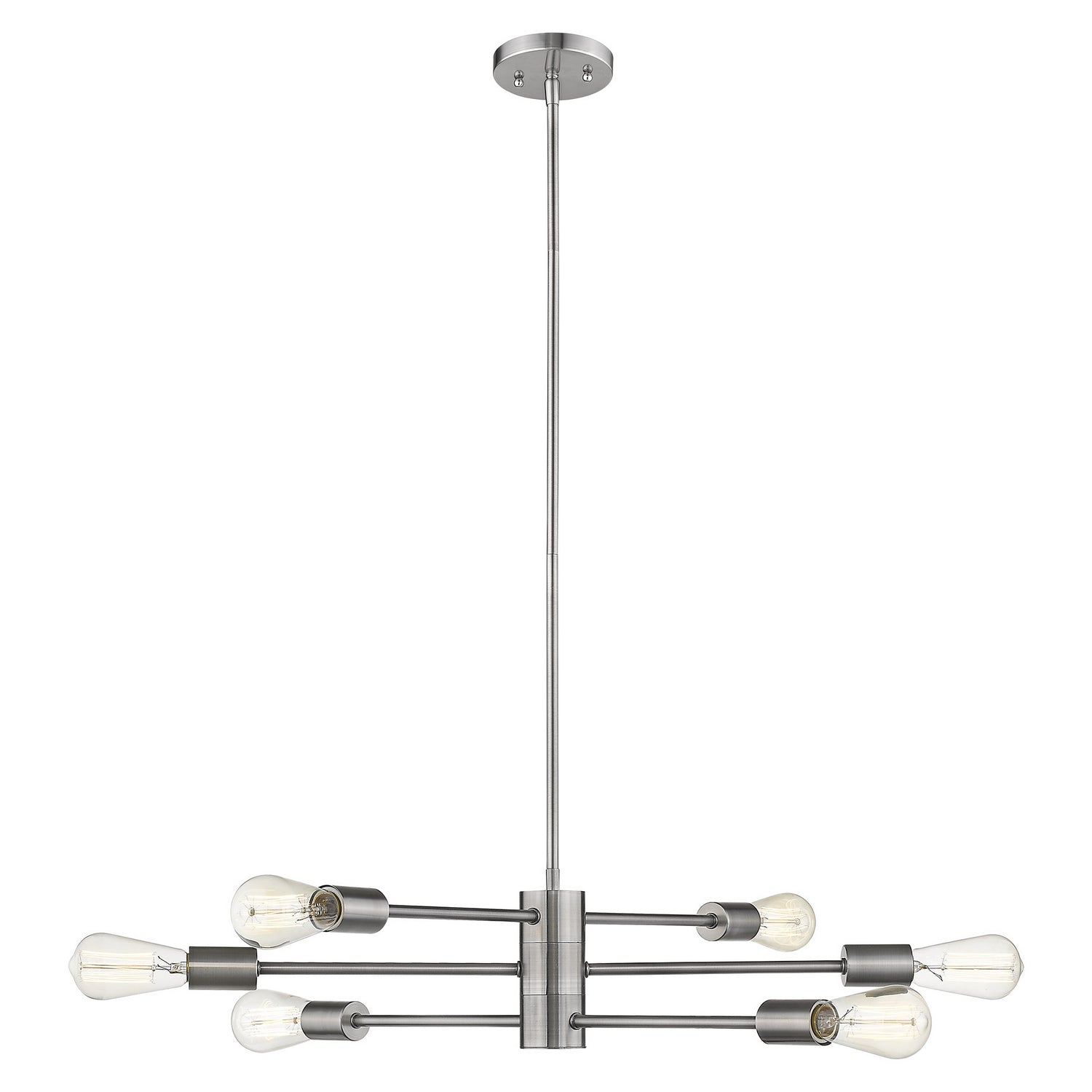 Eglo Canada - 203475A - Six Light Chandelier - Willlsboro - Polished Nickel