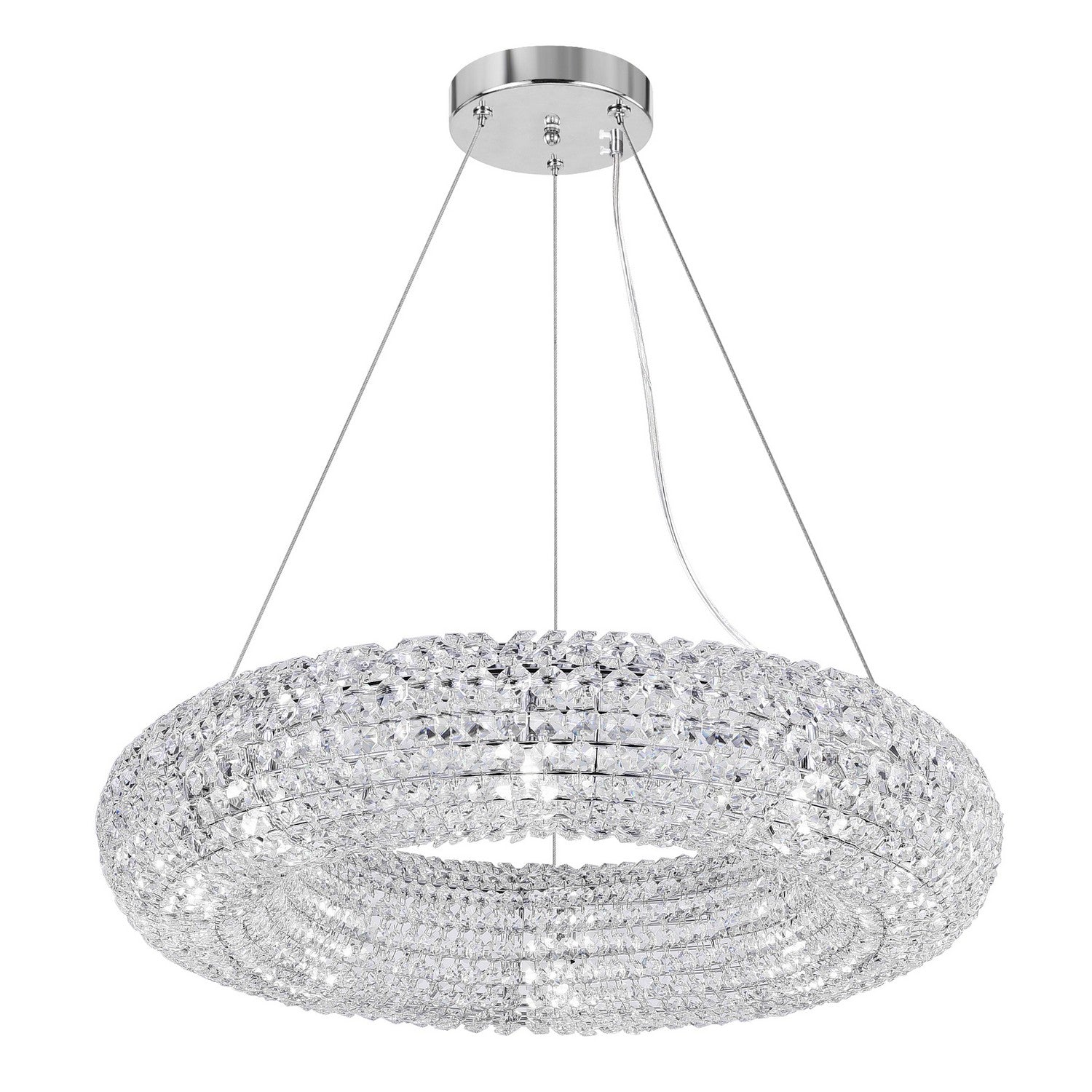 CWI Lighting Canada - 1057P24-8-601 - Eight Light Chandelier - Veronique - Chrome