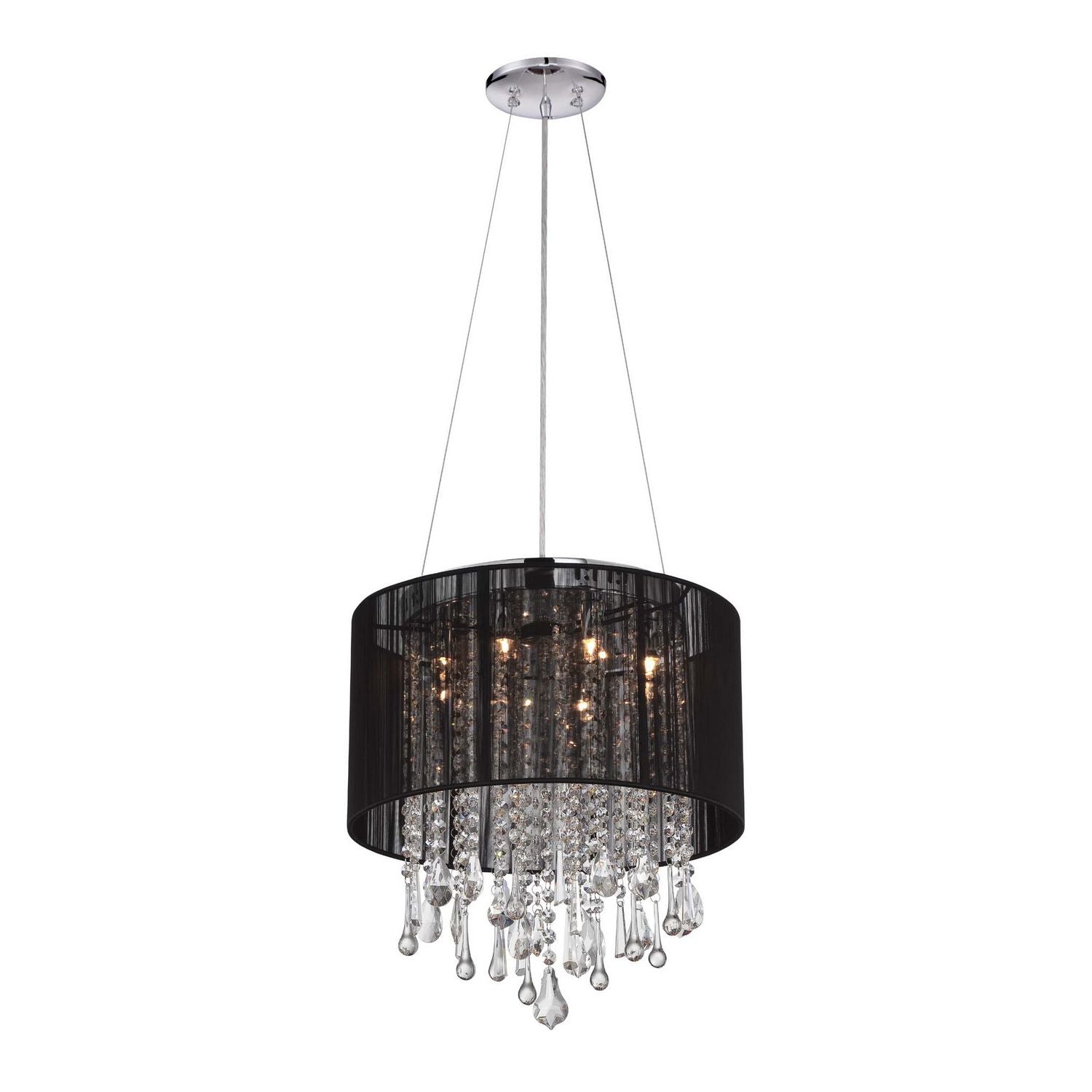 Avenue Lighting - HF1501-BLK - LED Dual Sconce - Beverly Dr. - Black Silk String