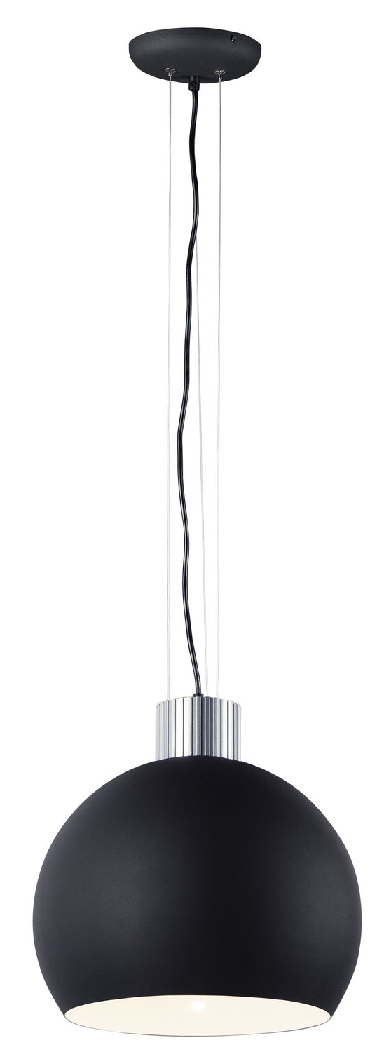 Magasin d'éclairage Maxim 25238SABK Suspension en aluminium satiné / noir