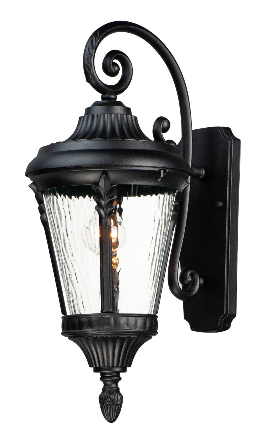 Maxim Lighting 3054WGBK Sentry Outdoor Wall Lantern in Black