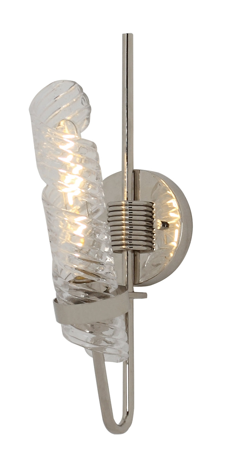 Maxim Lighting 39551CLPN Milano Wall Sconce in Polished Nickel