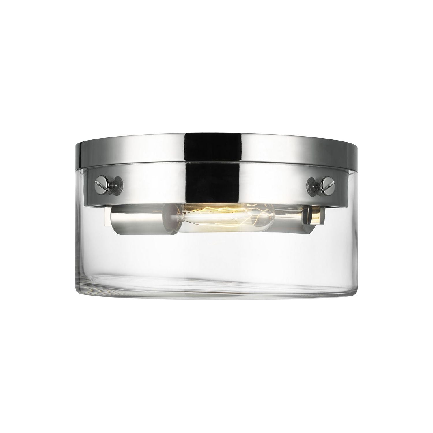 Visual Comfort Studio Canada - CF1002PN - Two Light Flush Mount - Garrett - Polished Nickel