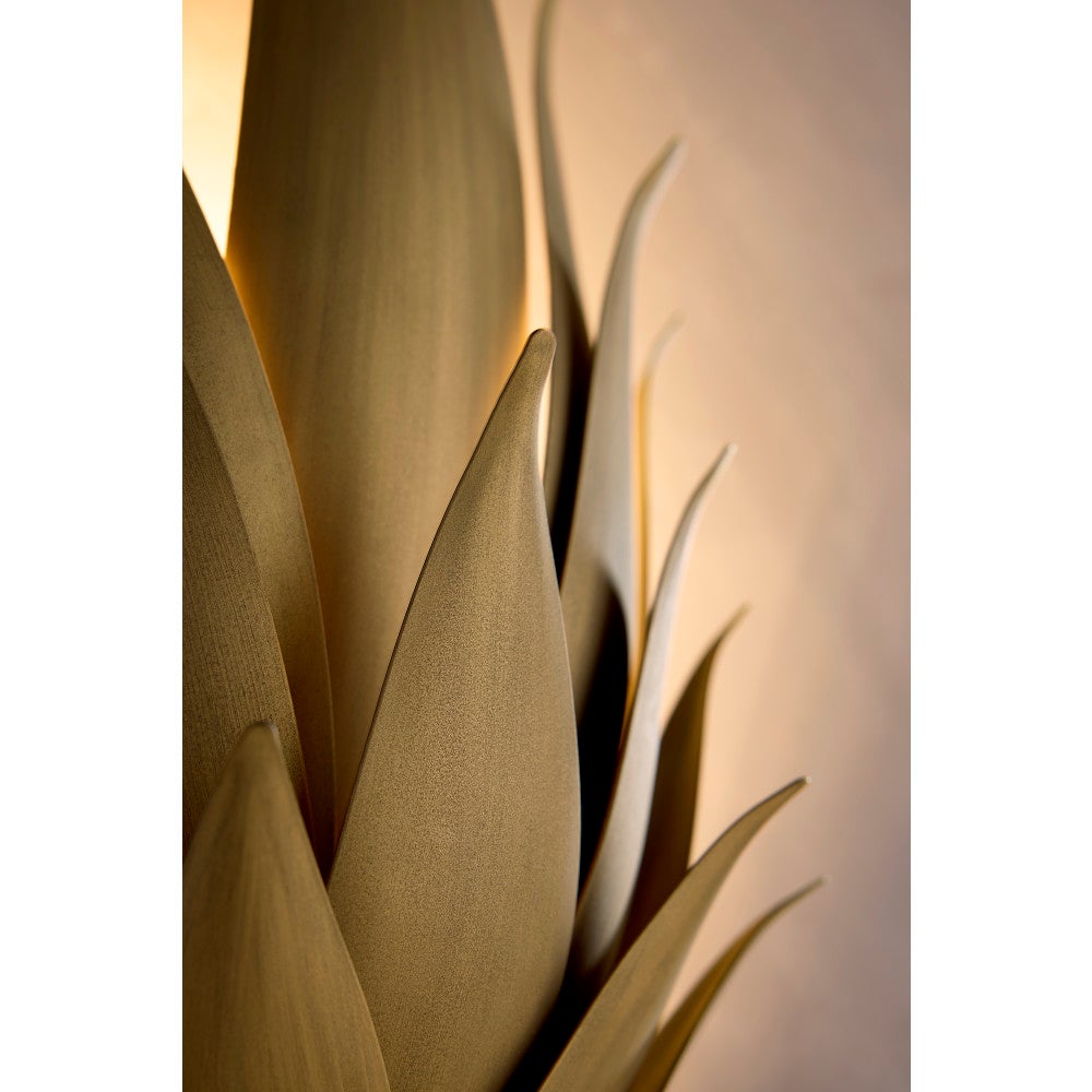 Fredrick Ramond FR30810BNG Agave Botanical Sconce in Burnished Gold
