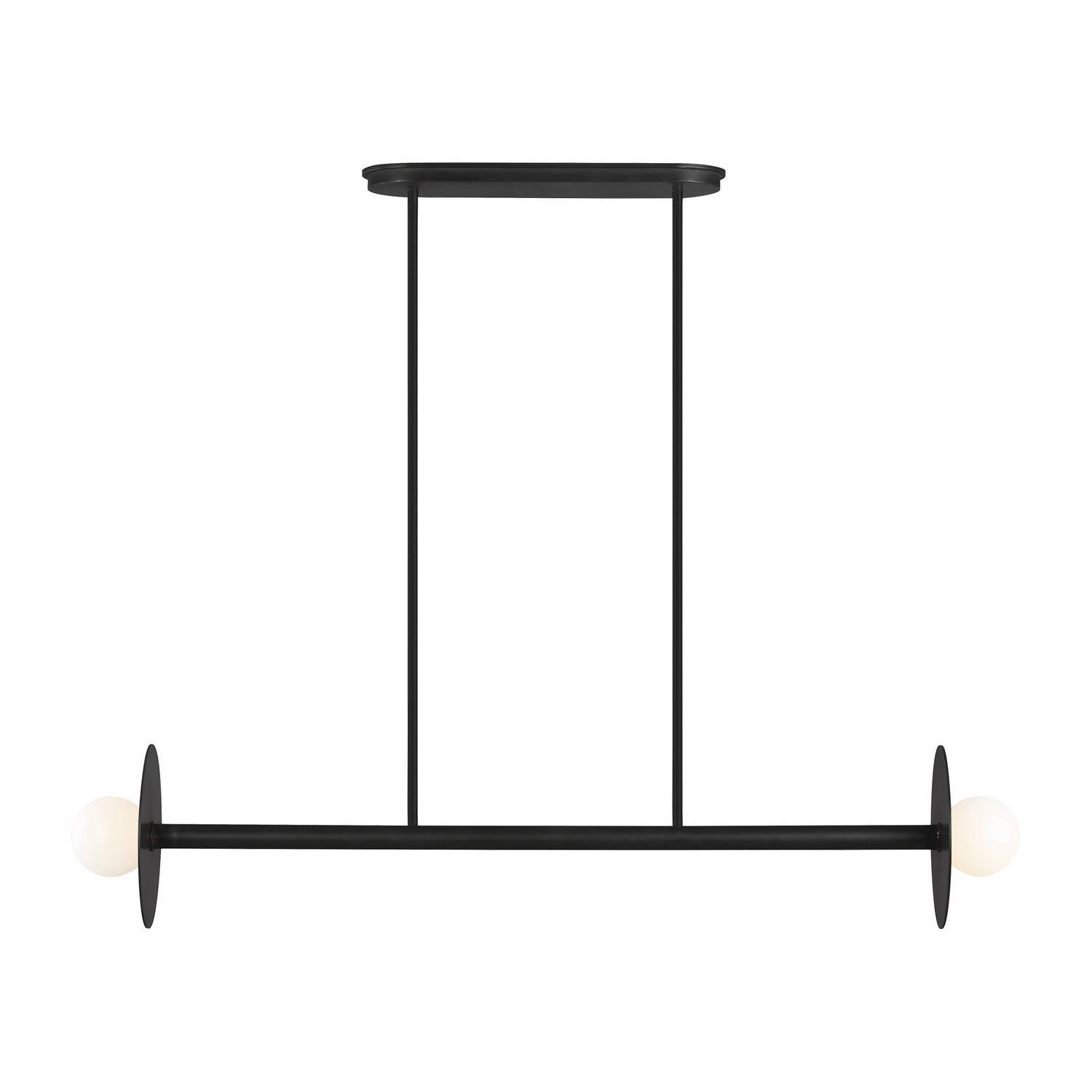 Visual Comfort Studio Canada - KC1012MBK - Two Light Linear Chandelier - Nodes - Midnight Black