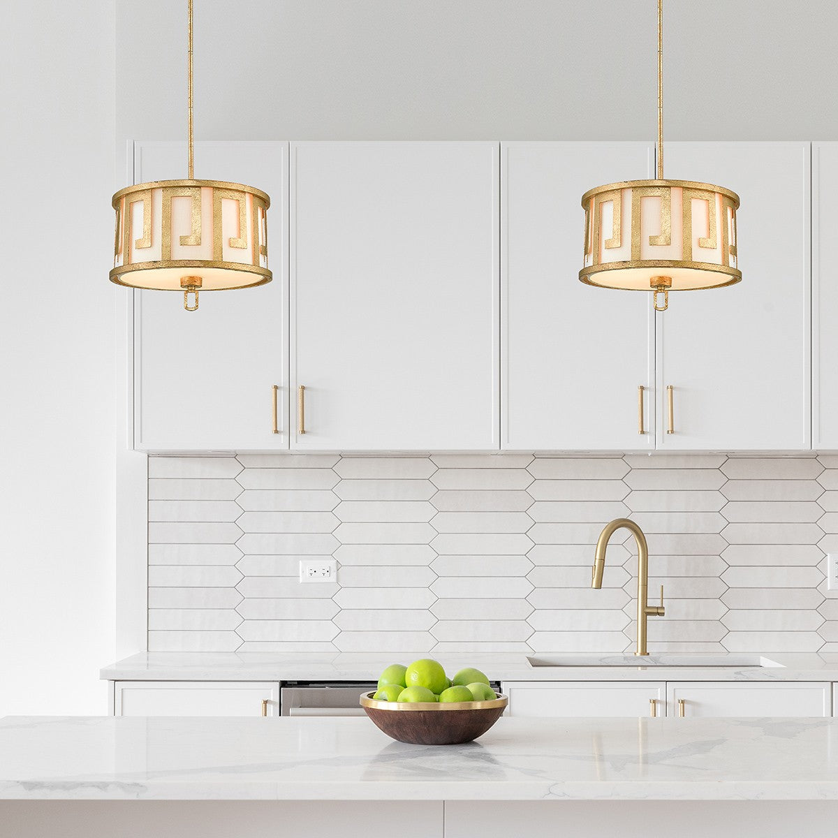 Lucas + McKearn - GN/LEMURIA/MP - One Light Mini Suspension - Lémurie - Or antique