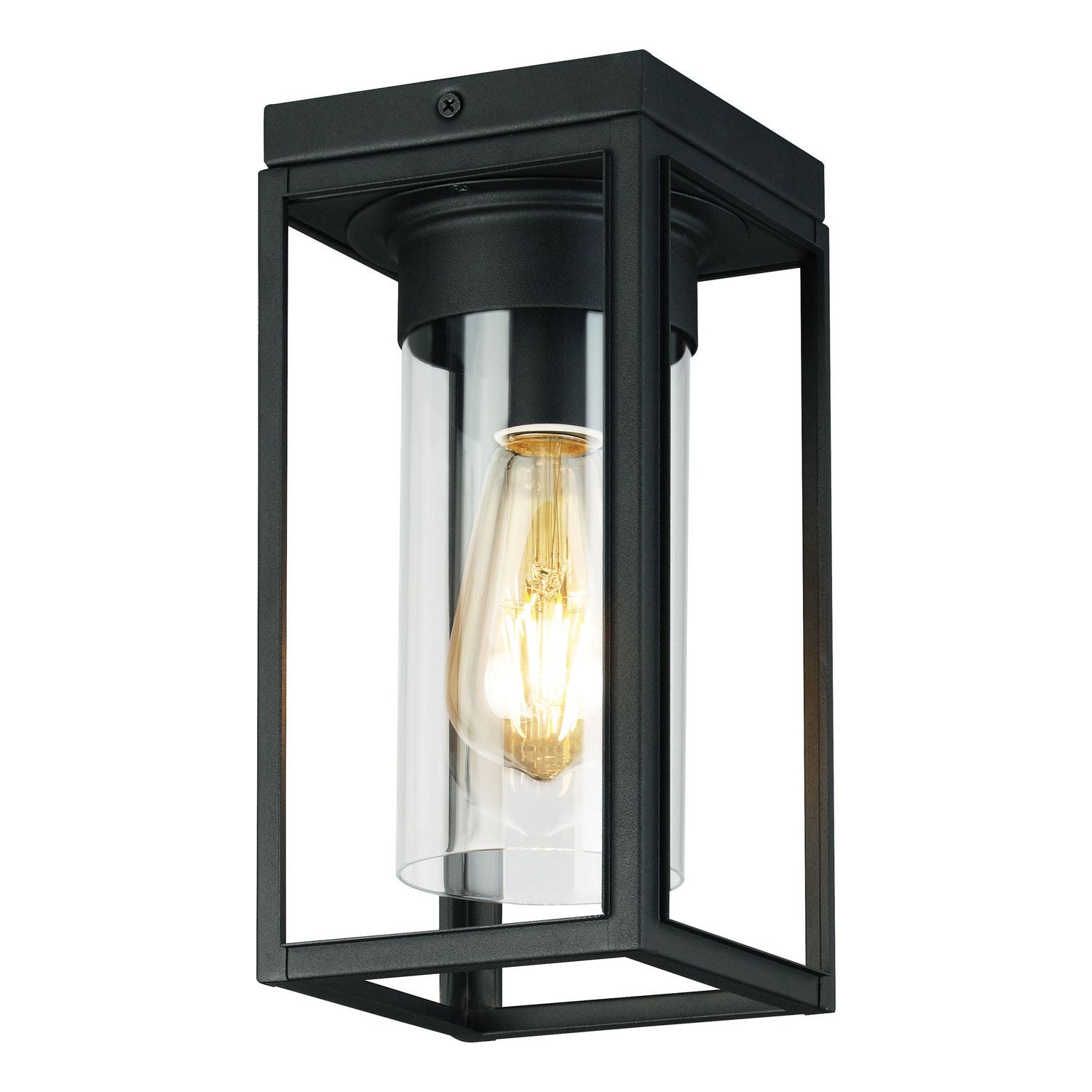 Eglo Canada - 203667A - One Light Outdoor Ceiling Mount - Walker Hill - Matte Black