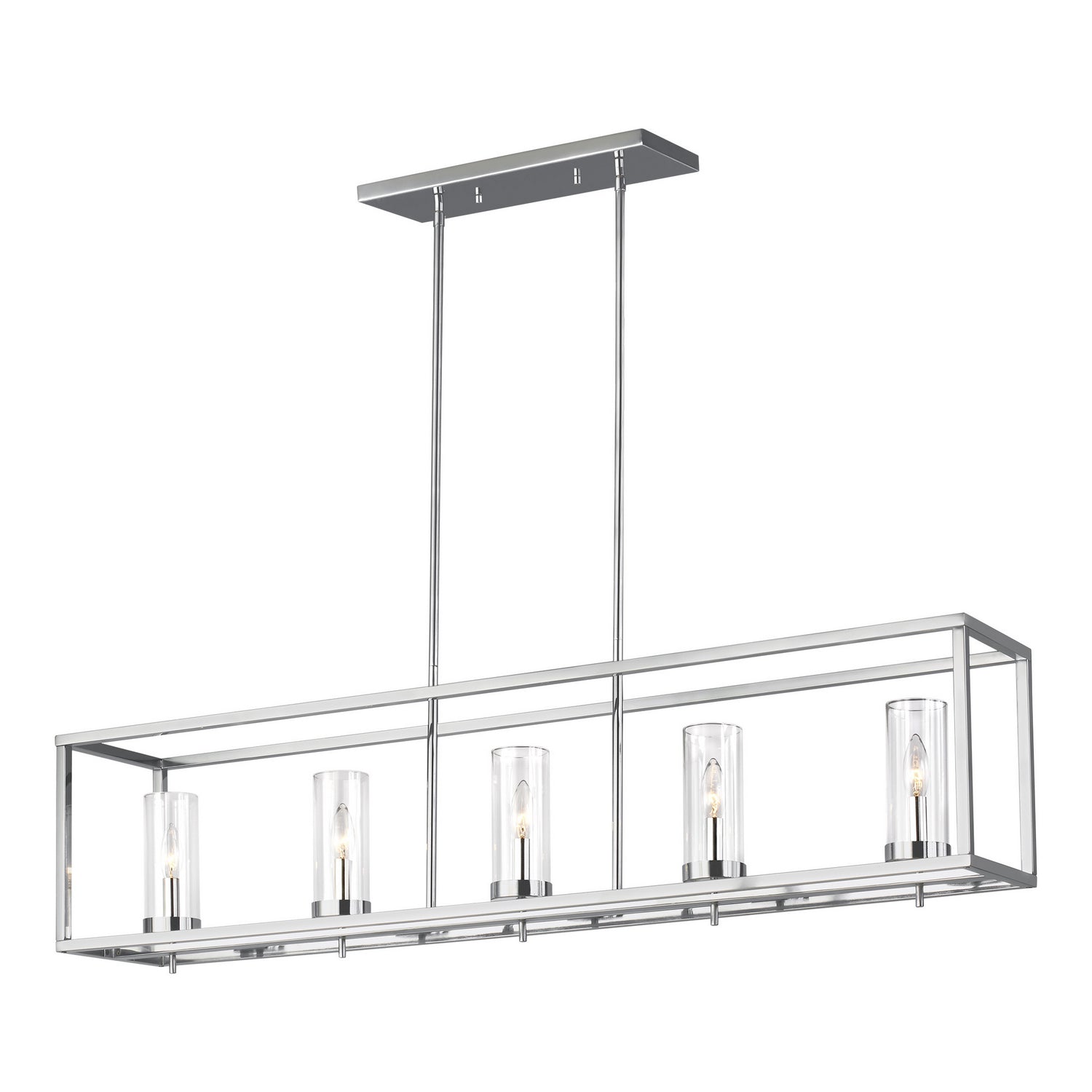 Visual Comfort Studio Canada - 6690305-05 - Five Light Island Pendant - Zire - Chrome