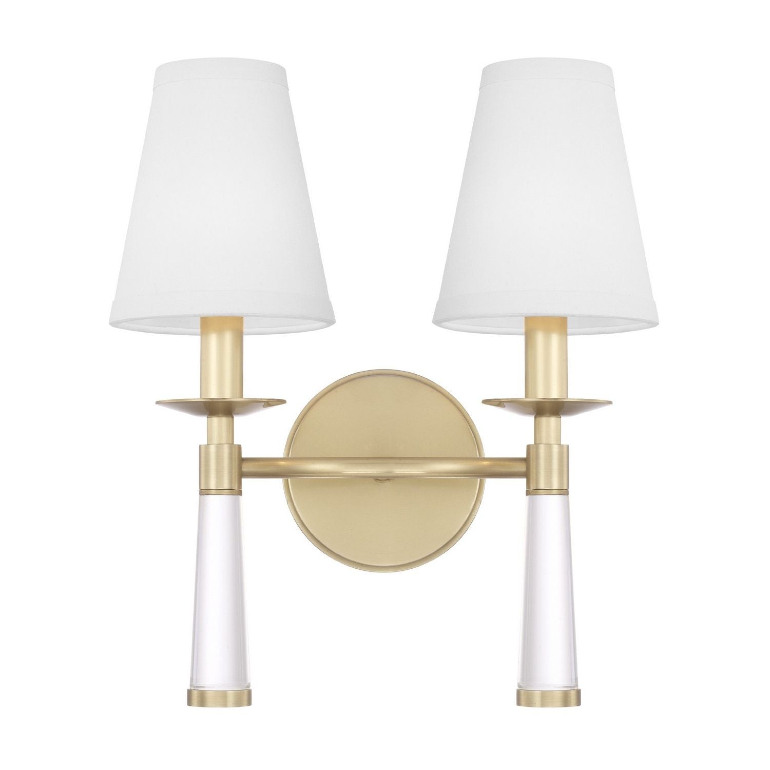 Crystorama - 8862-AG - Two Light Wall Sconce - Baxter - Aged Brass
