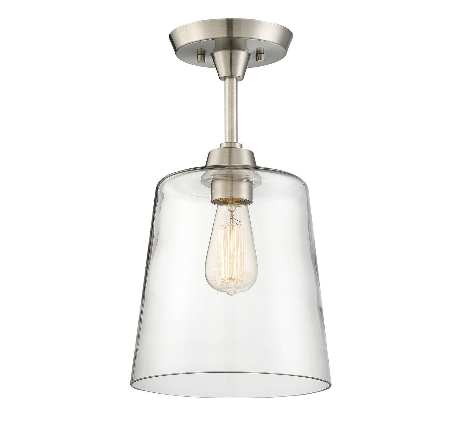 Meridian M60010BN Une lumière semi--Plafonnier en nickel brossé