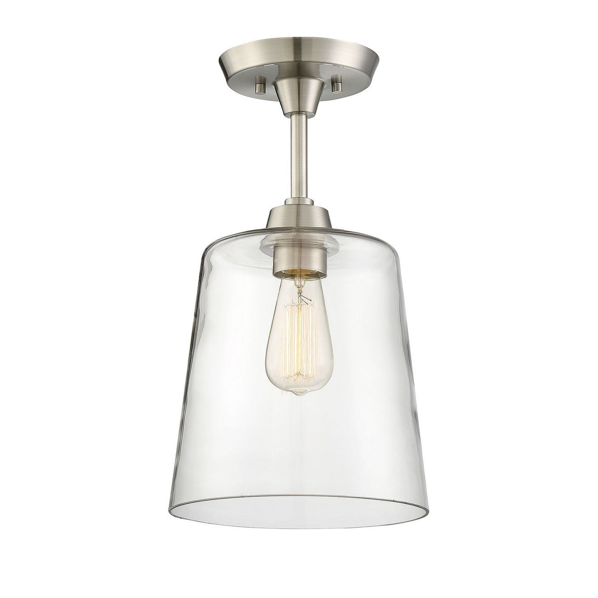 Meridian M60010BN Une lumière semi--Plafonnier en nickel brossé