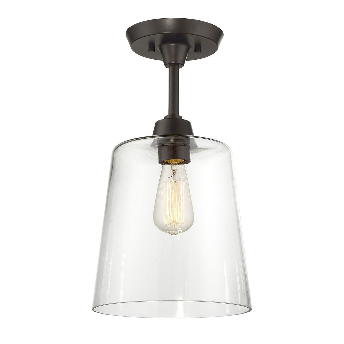 Meridian M60010ORB Une lumière semi--Plafonnier en bronze huilé