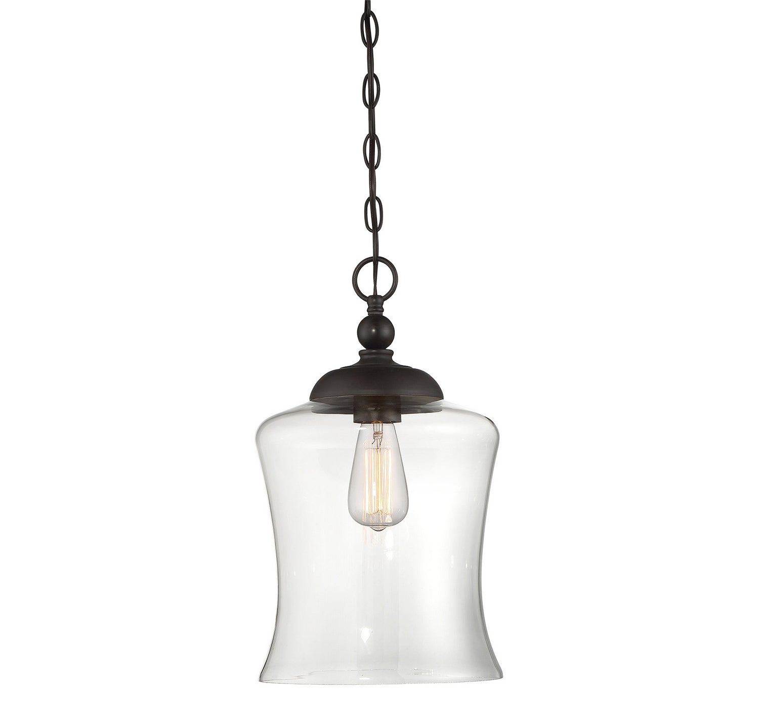 Meridian M70019ORB One Light Mini Pendant in Oil Rubbed Bronze