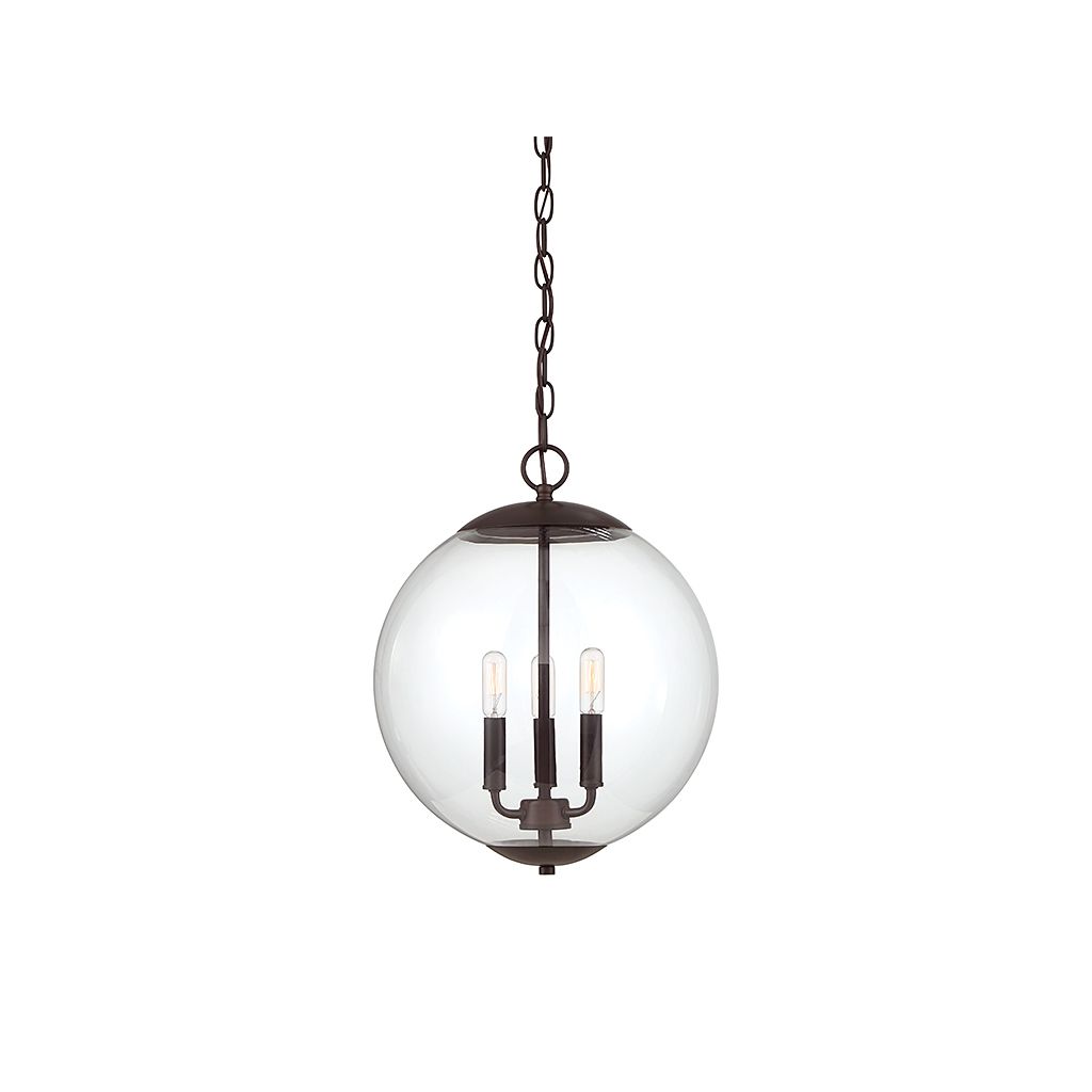 Meridian M70060ORB Trois Lumières Suspension en bronze huilé