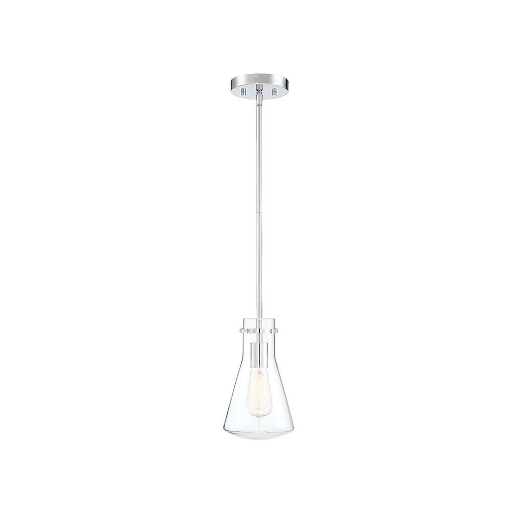 Lumière Meridian M70063CH Une seule lampe Suspension dans Chrome