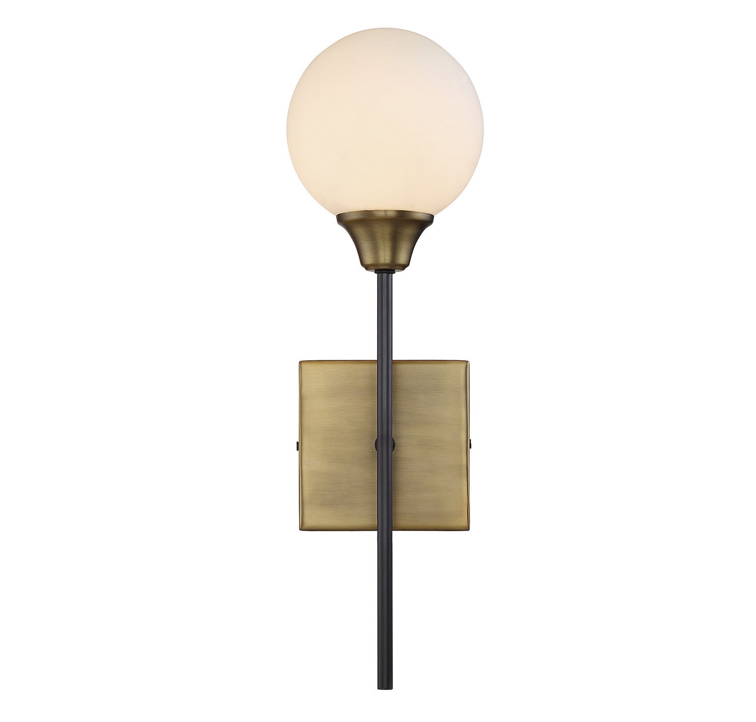 Meridian M90003-79 Une lampe Murale en bronze huilé frotté avec laiton naturel