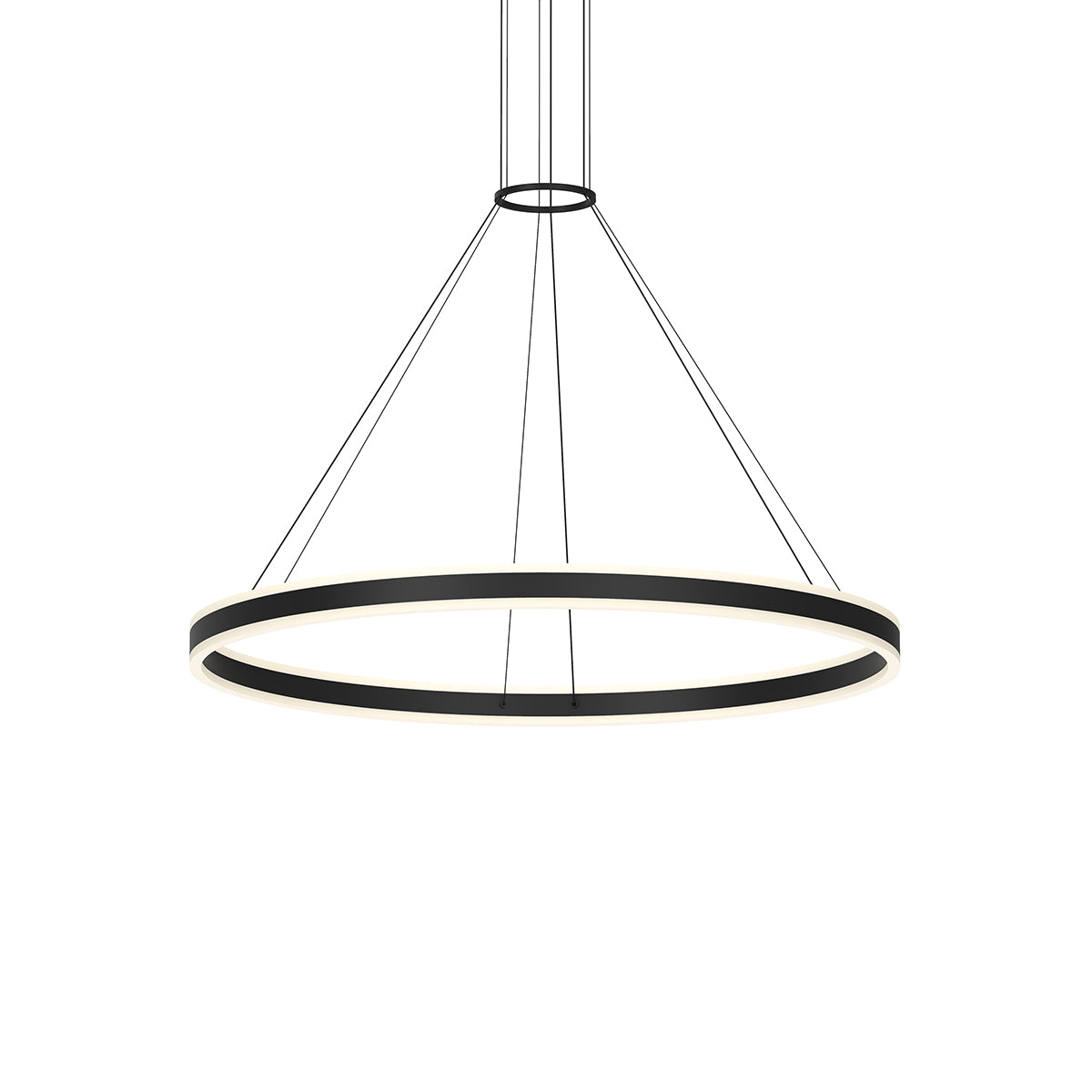 Sonneman 2307.25-J20 Double Corona LED Suspension en noir satiné