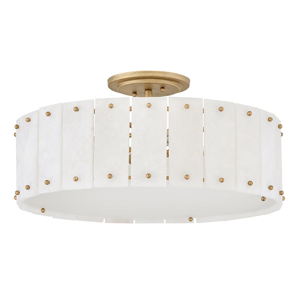 Fredrick Ramond FR47753BNG Simone Semi-Flush Mount in Burnished Gold