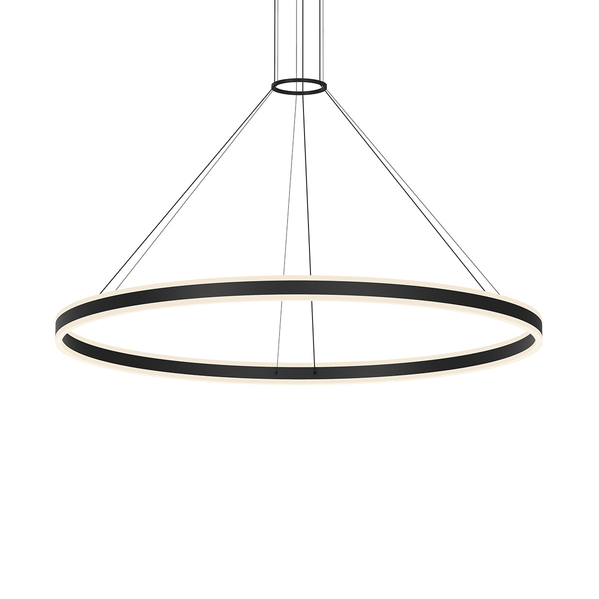 Sonneman 2309.25-J20 Double Corona LED Suspension en noir satiné