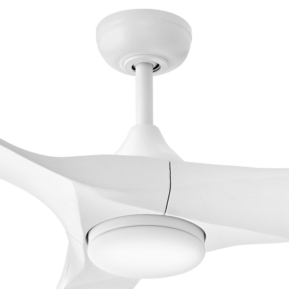 Luminaire intelligent à DEL Hinkley Lighting 903872FWW-LDD Swell Ventilateur en blanc mat