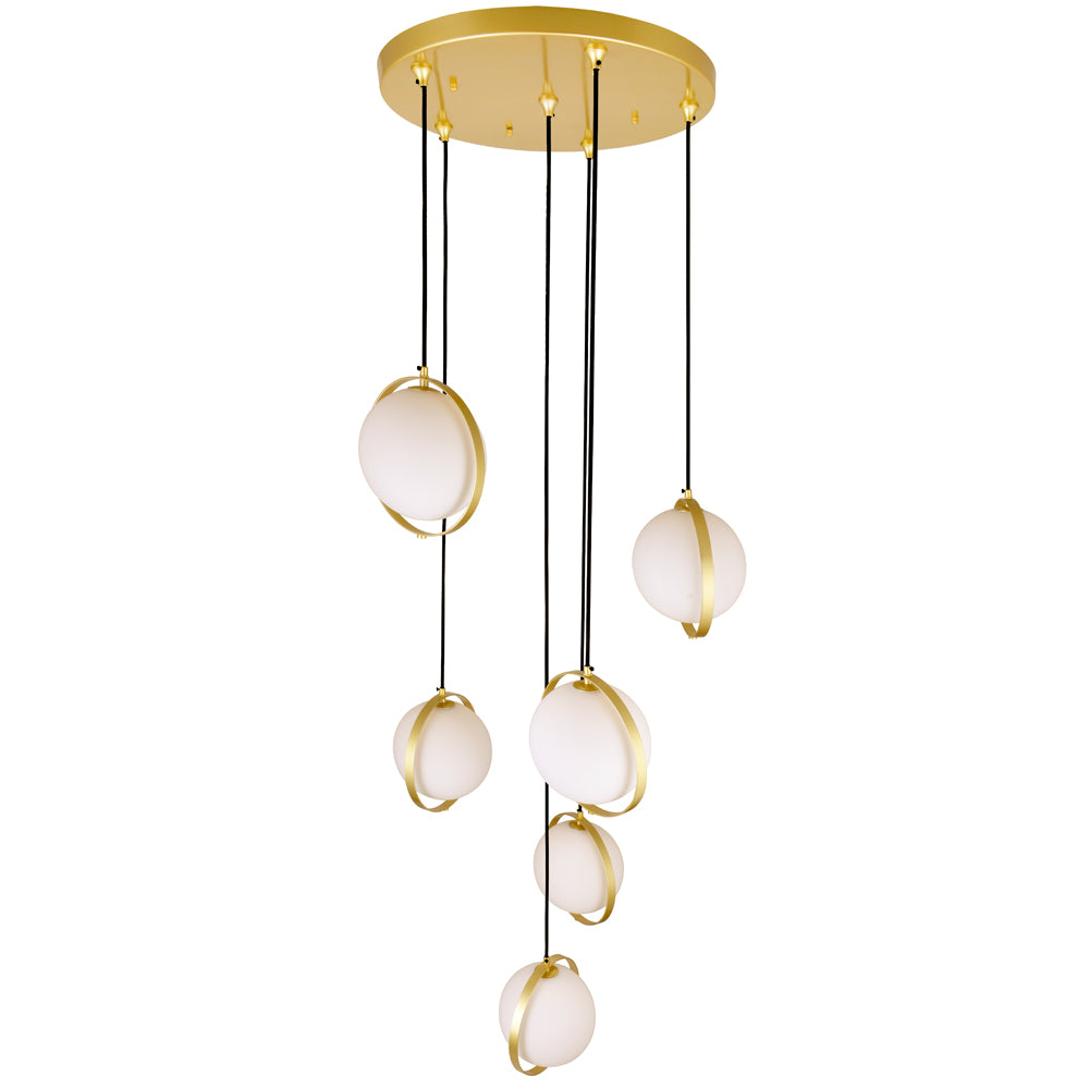 CWI Lighting Canada - 1153P24-6-169 - LED Pendant - Da Vinci - Medallion Gold