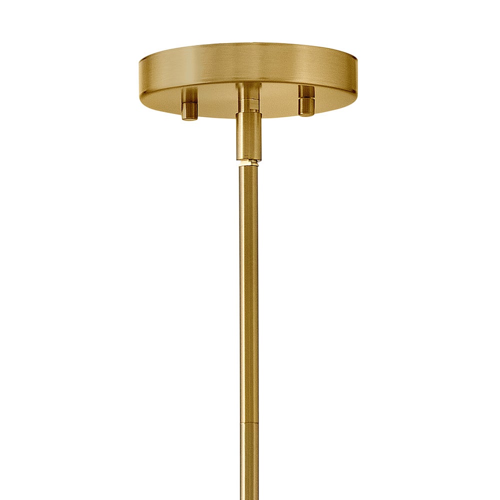 Lark 84236LCB-SO Zuri Tier in Lacquered Brass with Satin Off-White accents
