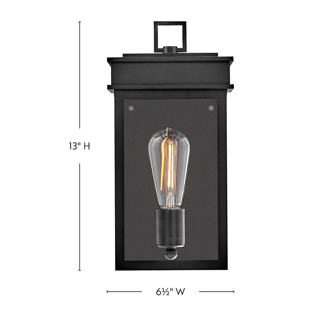 Lanterne murale Cole Lark 82060BK, noire