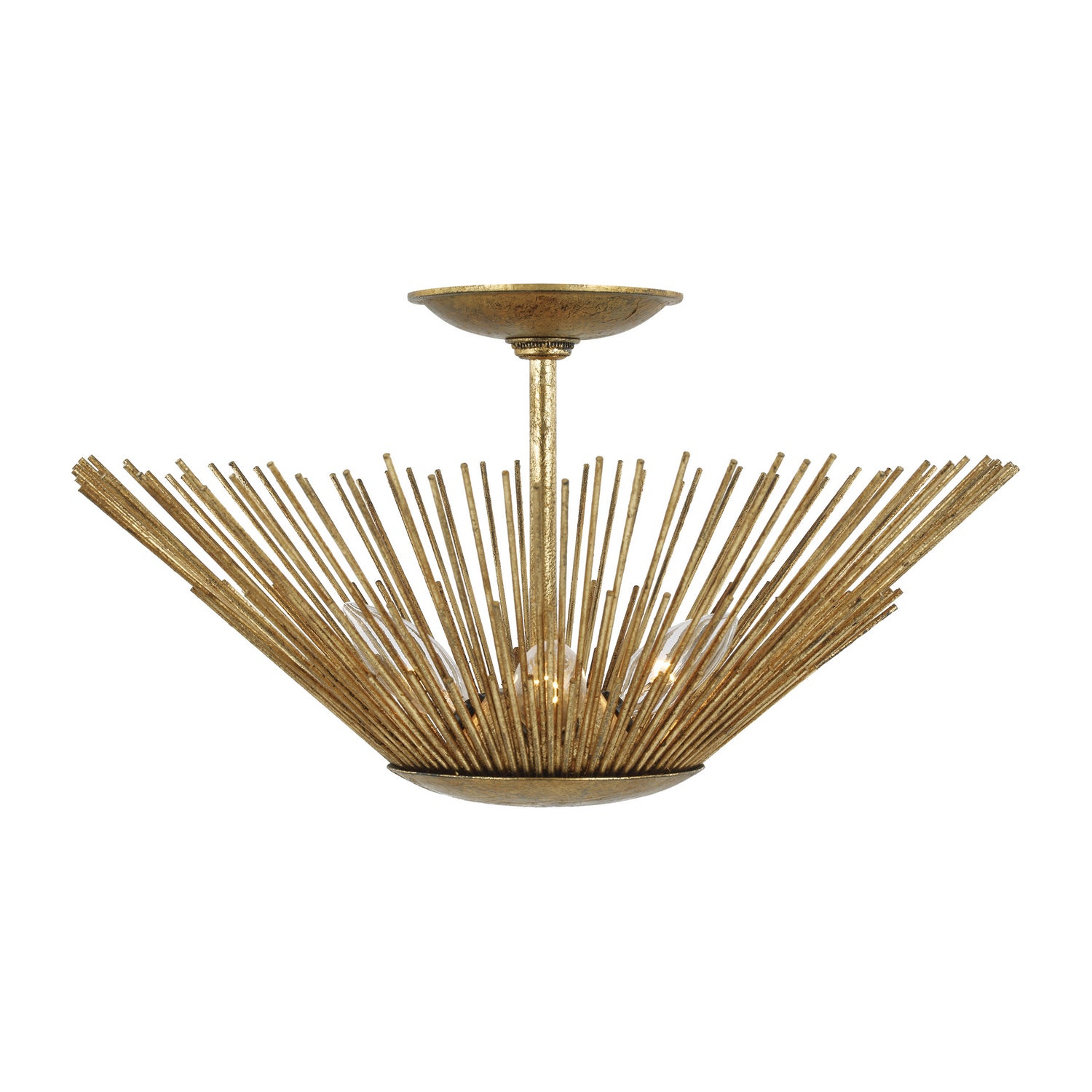 Visual Comfort Studio Canada - AF1083ADB - Three Light Flush Mount - Helios - Antique Gild