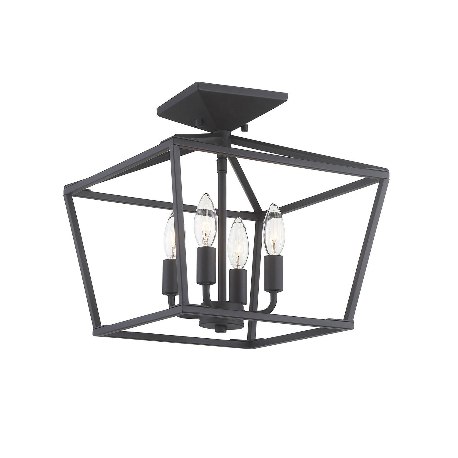 Savoy House - 6-328-4-89 - Four Light Semi-Flush Mount - Townsend - Matte Black