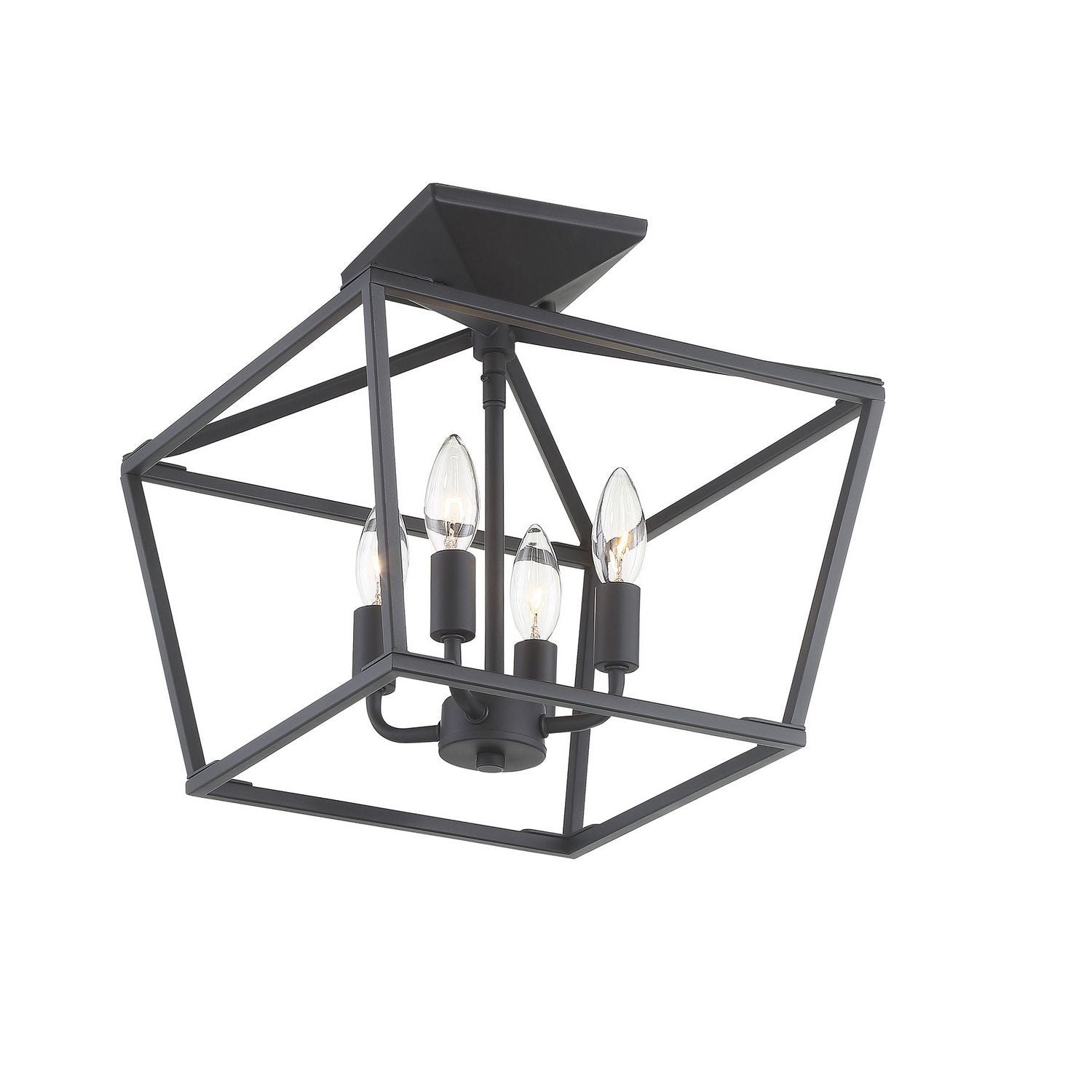 Savoy House - 6-328-4-89 - Four Light Semi-Flush Mount - Townsend - Matte Black