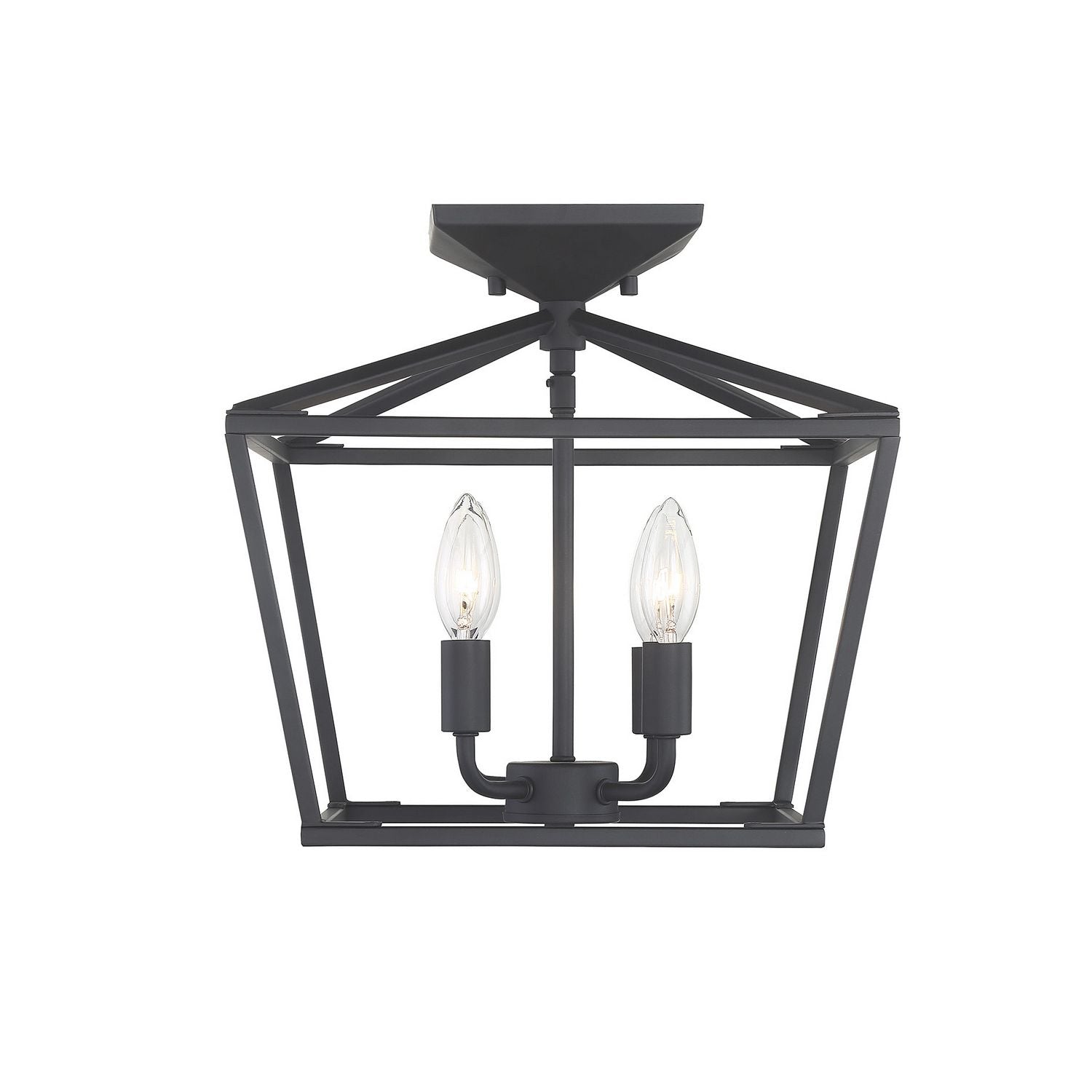 Savoy House - 6-328-4-89 - Four Light Semi-Flush Mount - Townsend - Matte Black
