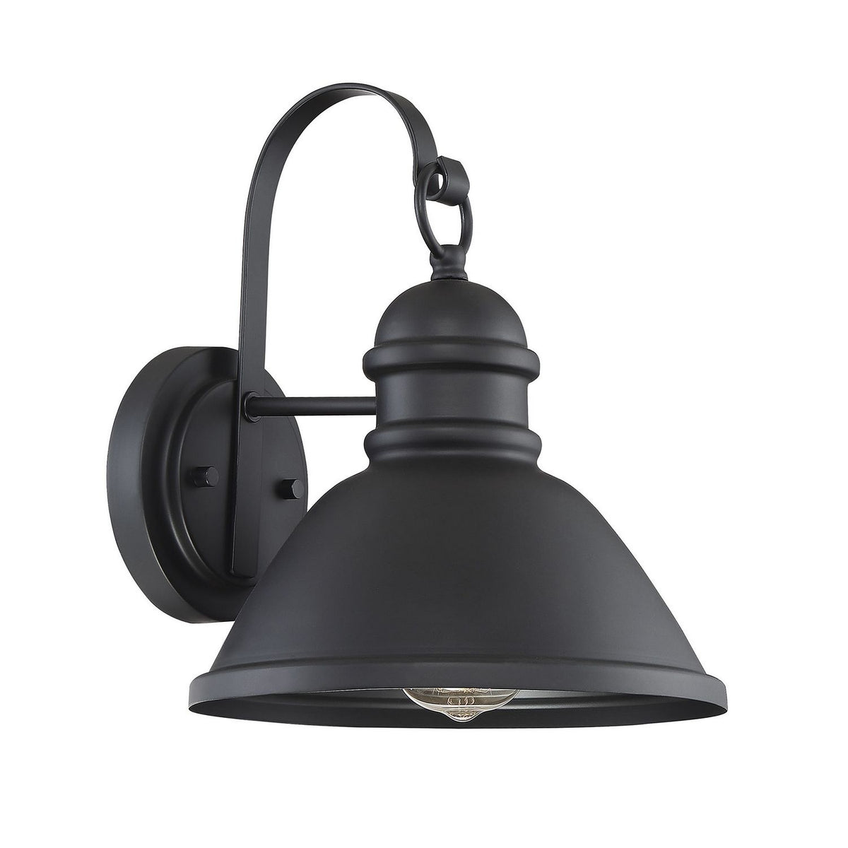 Meridian M50016BK One Light Outdoor Wall Sconce in Matte Black