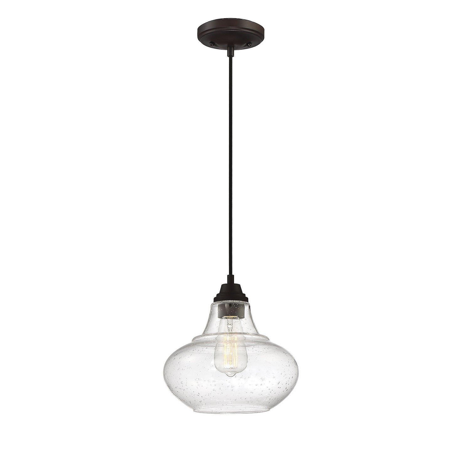 Meridian M70080ORB One Light Mini Pendant in Oil Rubbed Bronze