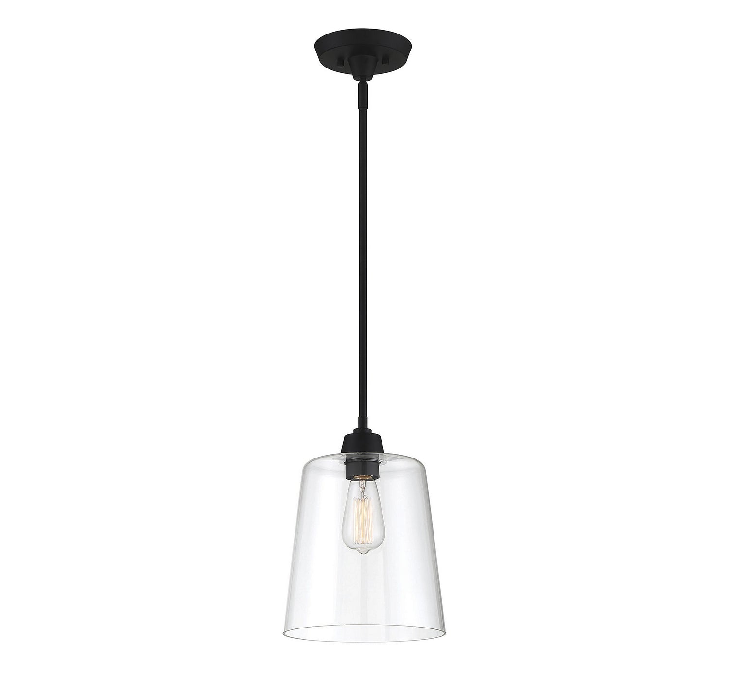 Lumière Meridian M70081MBK One Suspension en noir mat