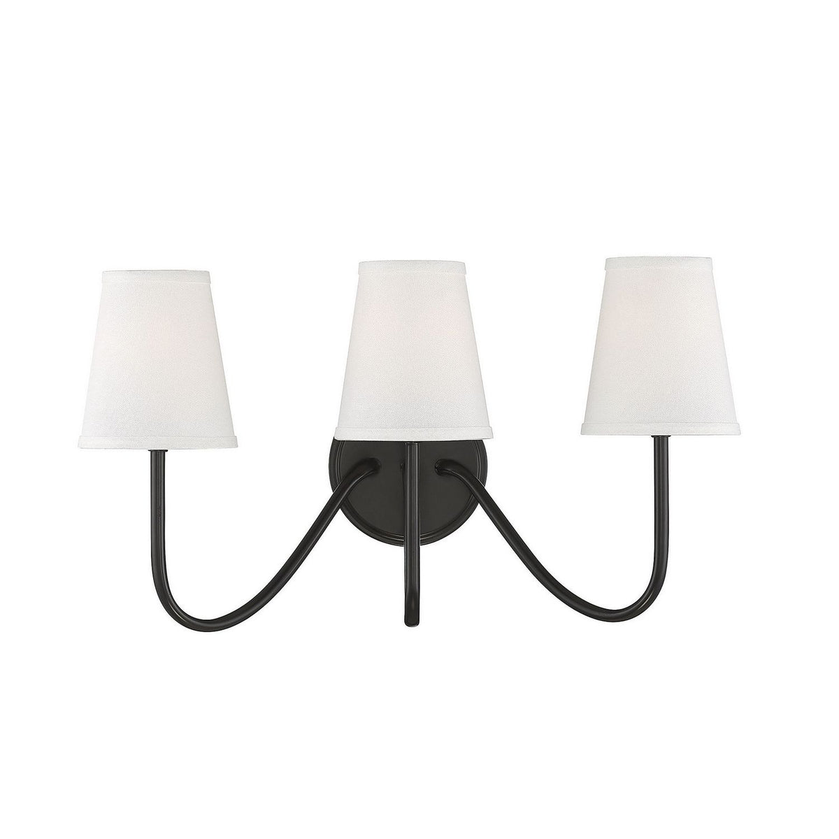 Meridian M90056ORB Three Light Wall Sconce in Oil Rubbed Bronze