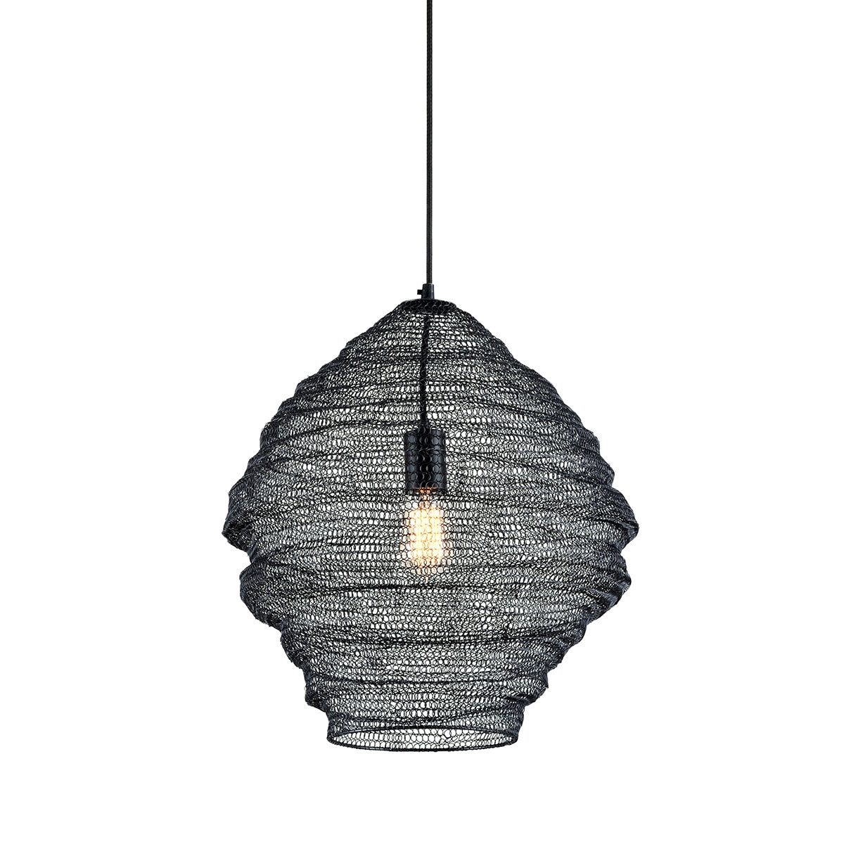 Troy Lighting Canada - F6772-SBK - Une lampe Suspension - Wabi Sabi - Noir doux