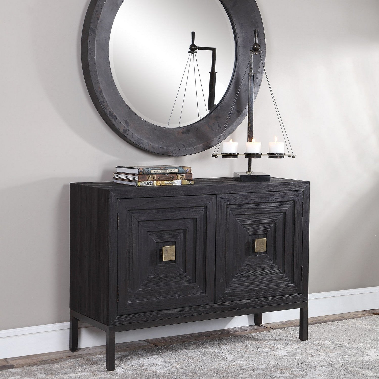 Uttermost - 24916 - Cabinet - Aiken - Brushed Brass