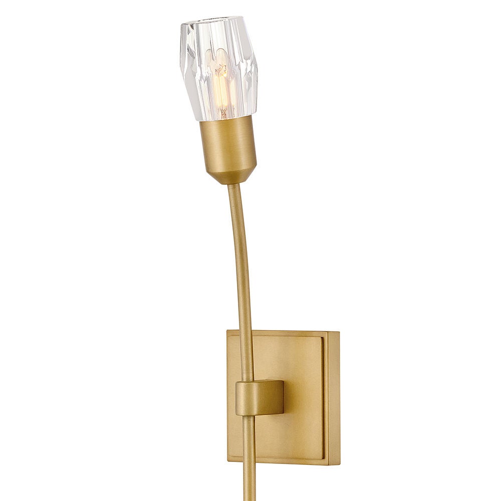 Applique murale Fredrick Ramond FR33320HB Atera Crystal en laiton Heritage