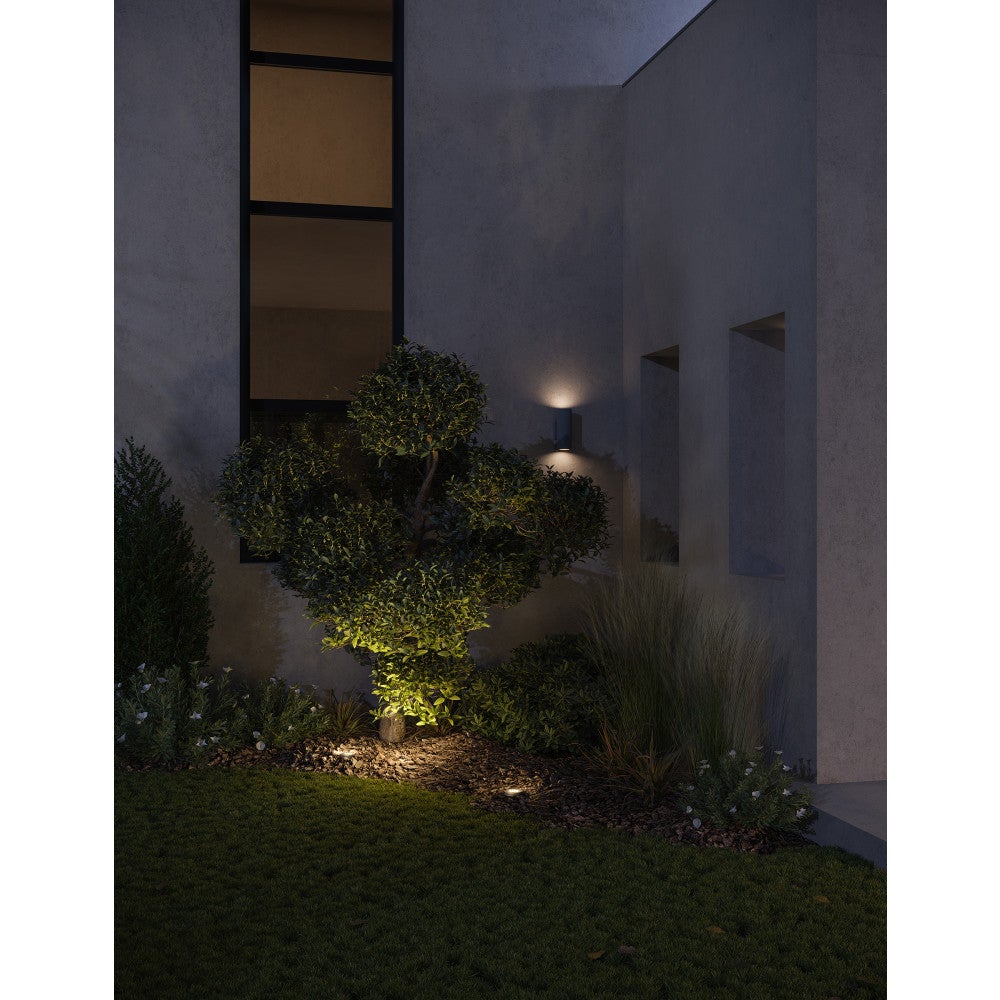 Hinkley Lighting 13595BK-LL Silo LED Up/Down Wall Mount Lantern in Black