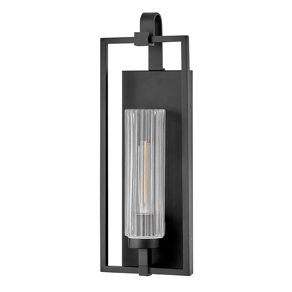 Lark 82104BK Stassi Wall Mount Lantern in Black