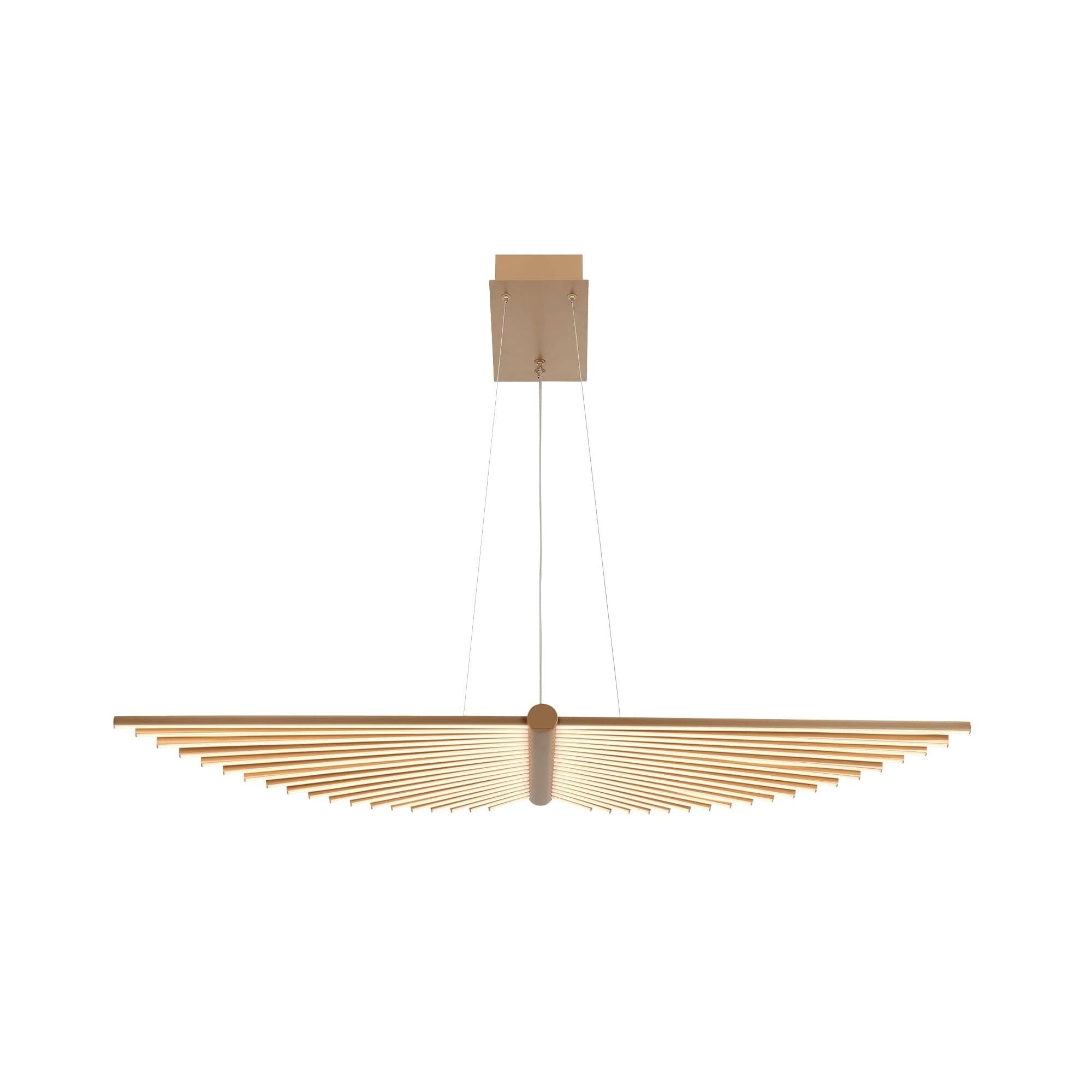 Eurofase 46841-025 Seraph LED Linear Chandelier in Gold