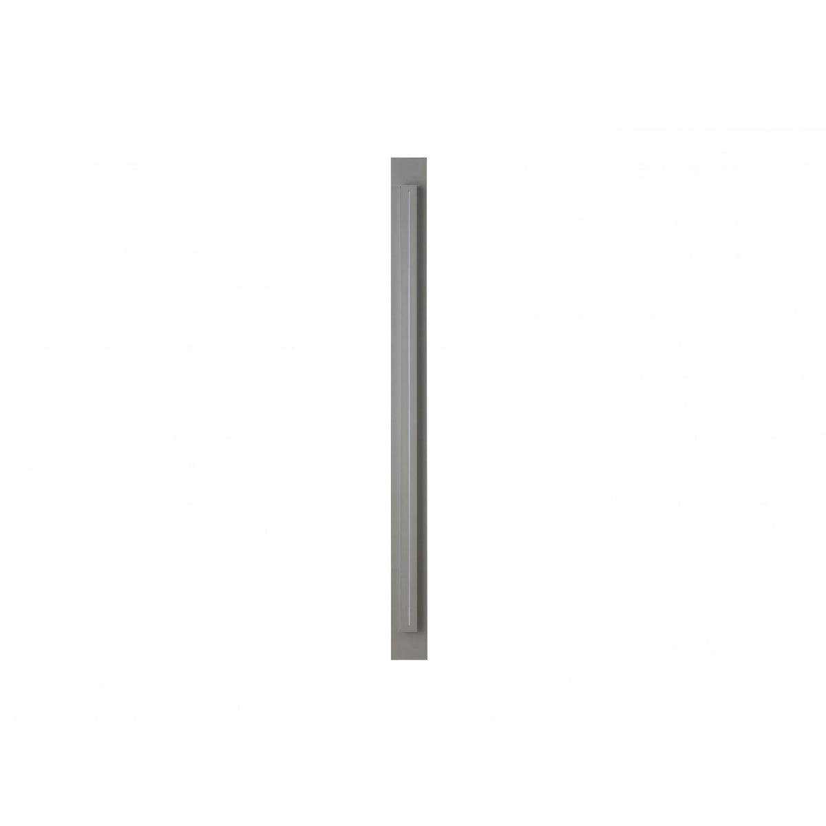Avenue Outdoor Raised Panel LED Wall Sconce AV3268-SLV front view — 68"H silver rectangular fixture with protruding center LED panel, white background