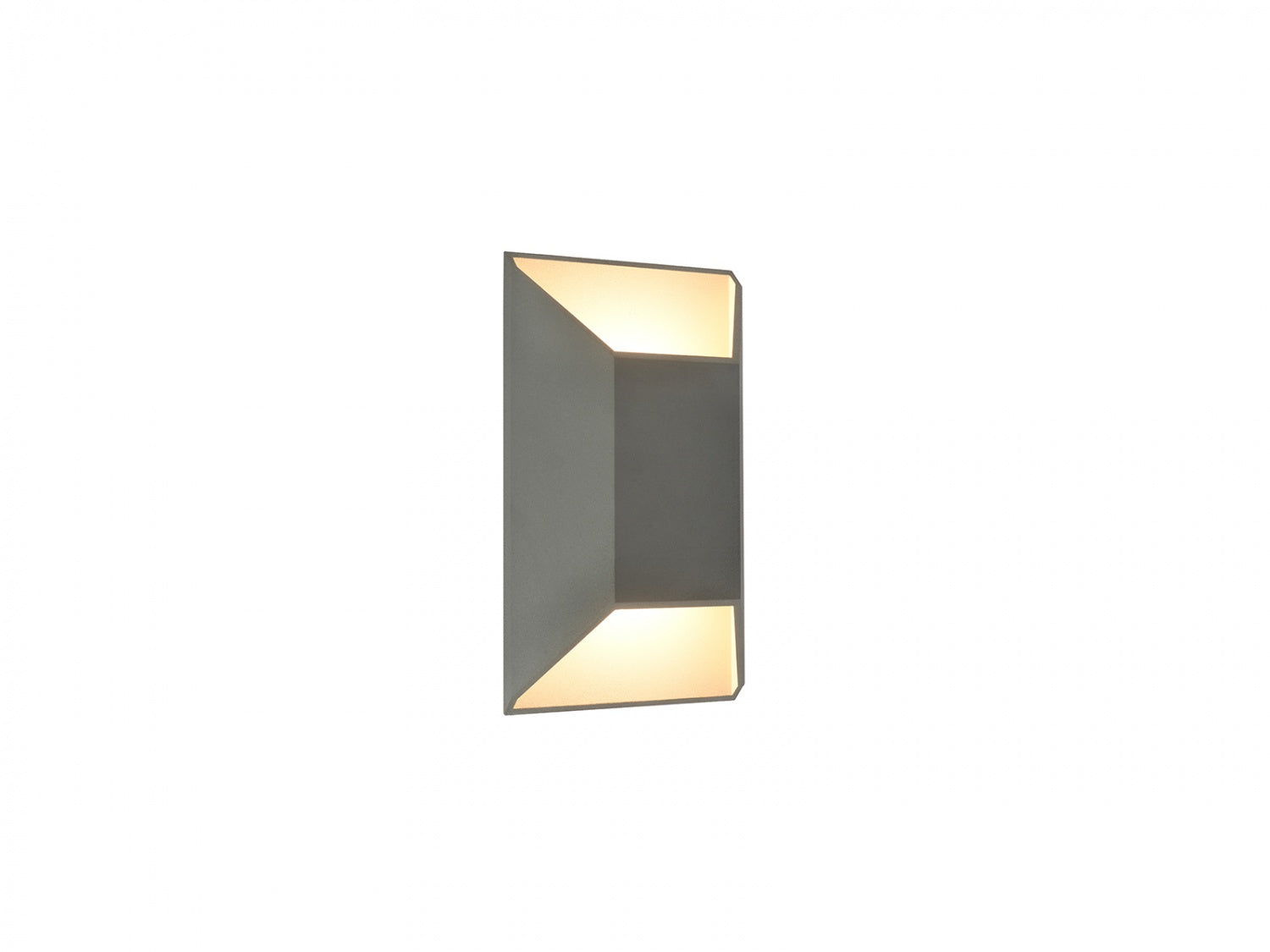 Avenue Outdoor Large Cylindrique LED Murale Vue de face AV9900-SLV — Cylindre rond argenté de 50,8 cm de hauteur avec une projection murale de 10,2 cm, fond blanc