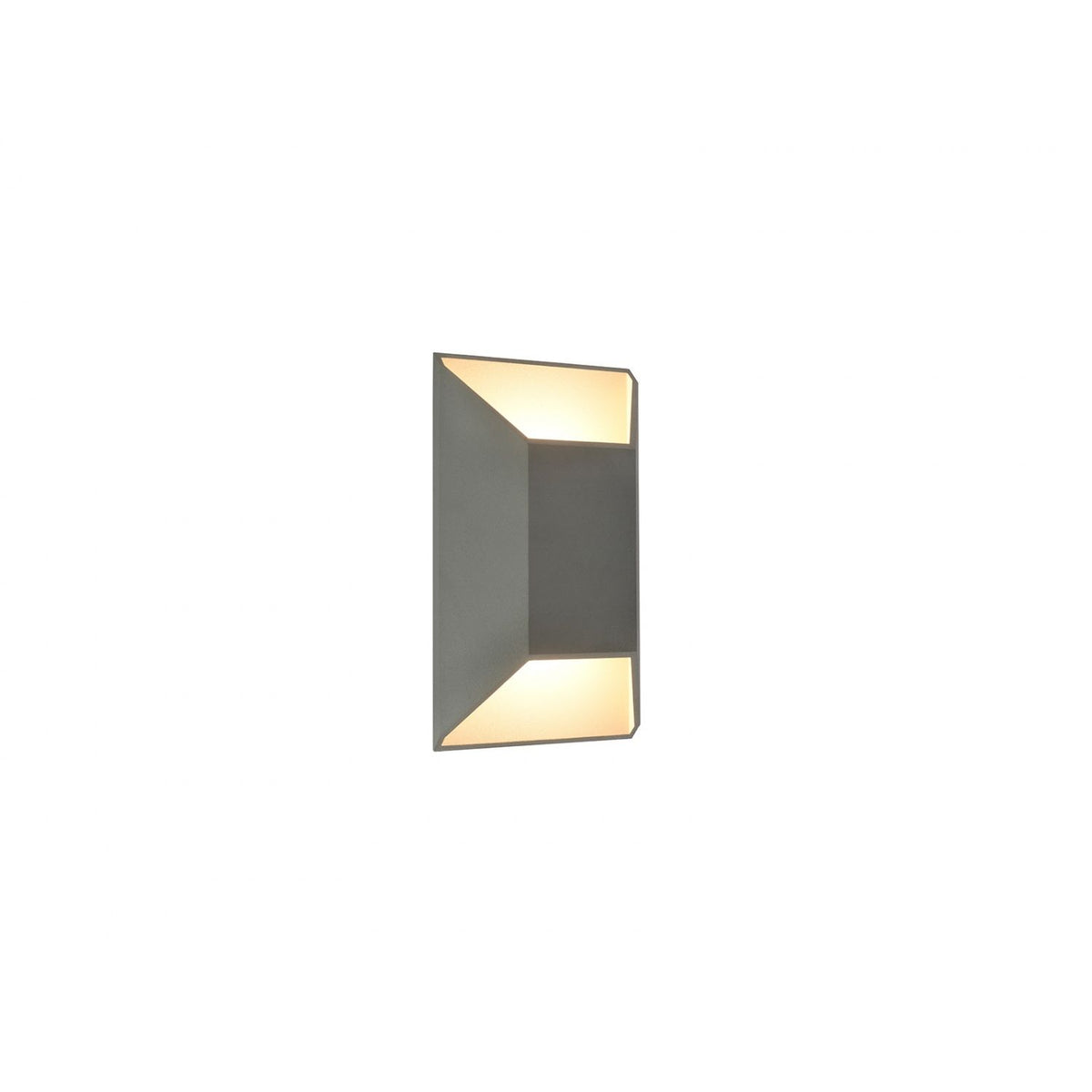 Avenue Outdoor Large Cylindrique LED Murale Vue de face AV9900-SLV — Cylindre rond argenté de 50,8 cm de hauteur avec une projection murale de 10,2 cm, fond blanc